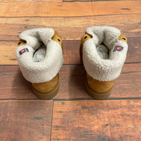 Timberland Women's Linden Woods Fold Down Waterproof Wheat Nubuck Boots - Picture 4 of 6